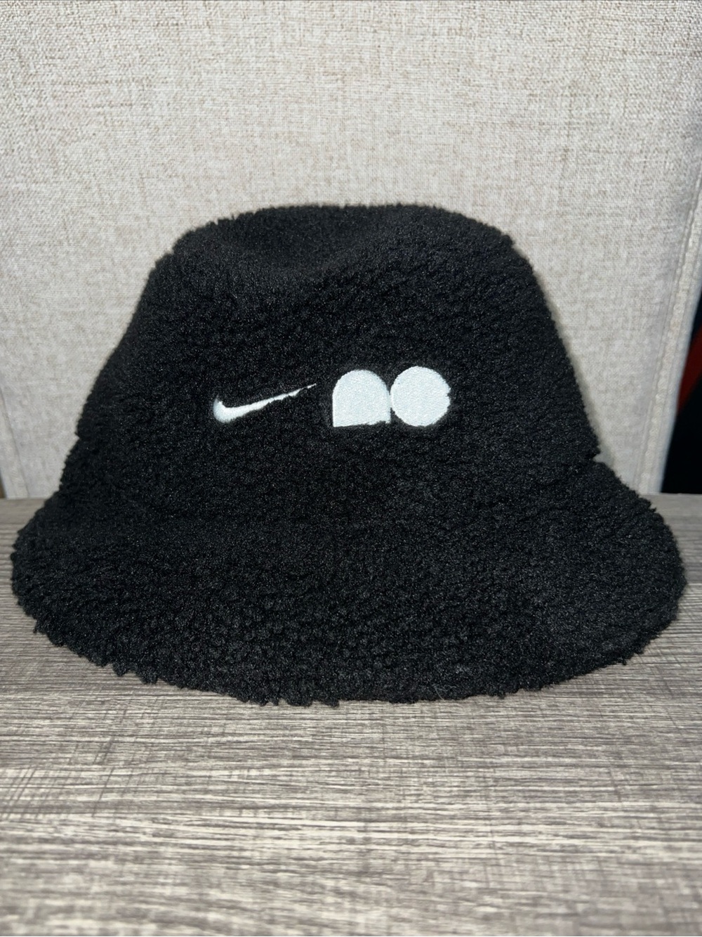 Women’s Size S/M Nike Tennis Naomi Osaka Sherpa Fleece Bucket Hat Black NWOT